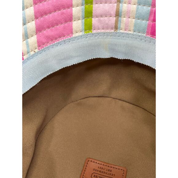 Y2K Coach Soho Stripe Crusher Hat Size M/L